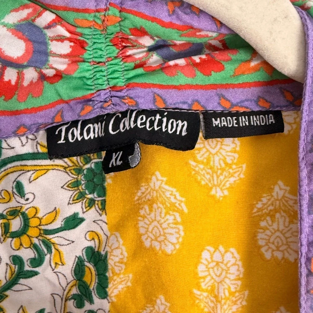 Tolani Collection Patchwork Print Kimono Cardigan XL Boho - Picture 2 of 9